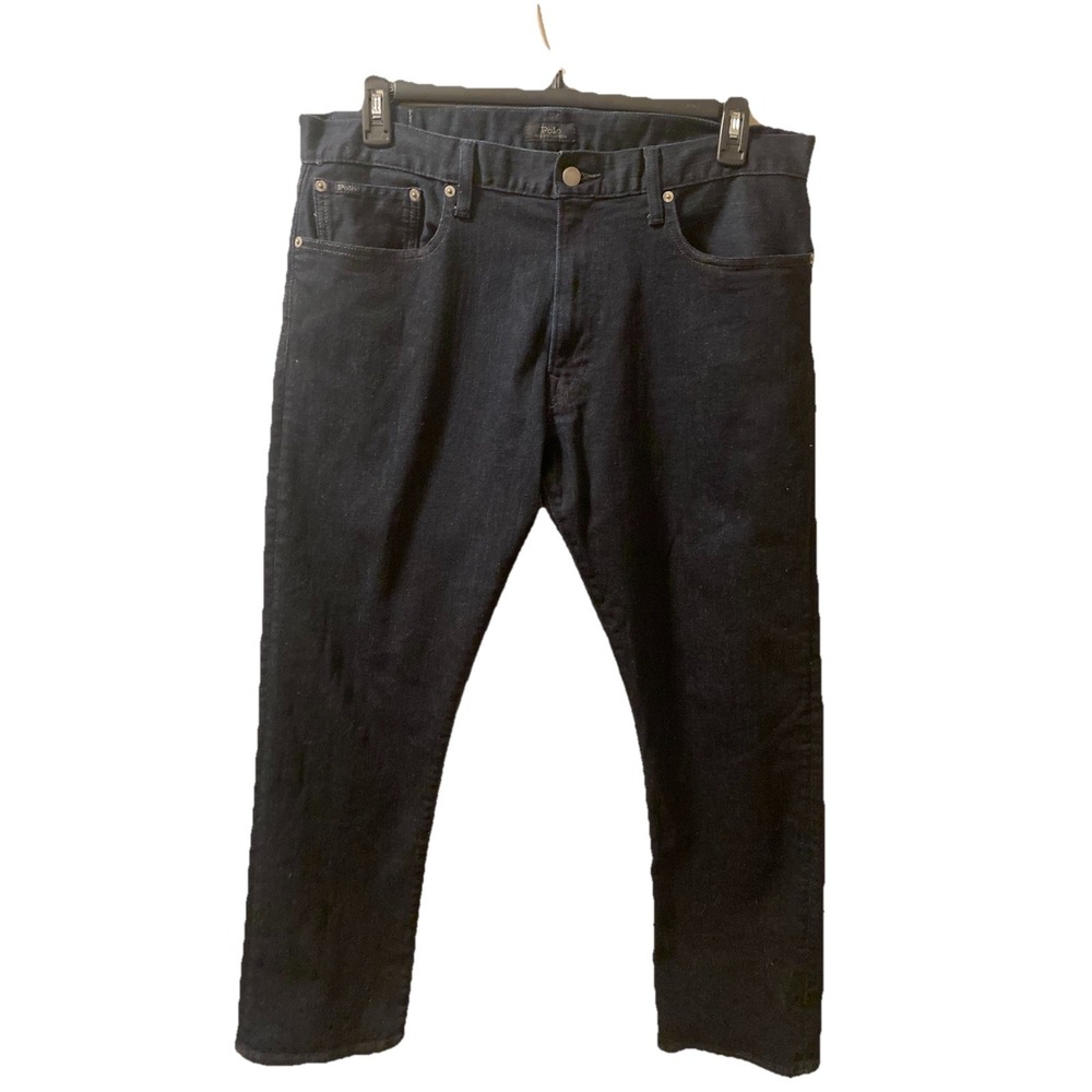 Polo Ralph Lauren Jeans Mens 36x30‎ Hampton Relaxed Straight Dark Wash